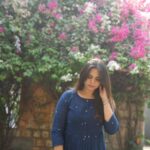Blue Jamdani dress with inner