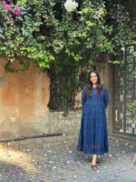 Blue Jamdani dress with inner - Image 3