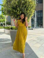 Yellow Chanderi dress