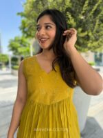 Yellow Chanderi dress - Image 3