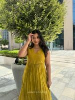 Yellow Chanderi dress - Image 2