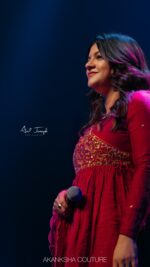 AB Red Orange Handwork Top + Dupatta - Image 3