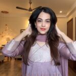 Amitha - Mauve Crepe Georgette Brocade Pleated Top + Dupatta