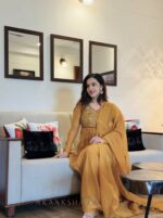 Amitha - Yellow-Red Handwork Top + Dupatta - Image 2