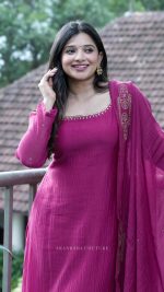 Ranipink Handwork Top + Handworked Dupatta only - Image 2