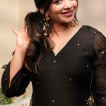 R Black Handwork Top + Dupatta only