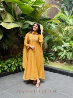 K Yellow Handwork Kurti + Dupatta