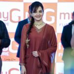 MW Brownish Orange Handwork Top +Dupatta