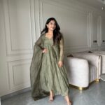 Pastel Green Handwork Top + Organza Dupatta