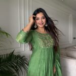 Parrot Green Handwork Top + Dupatta